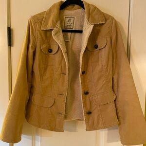 Corduroy fleece lined jacket